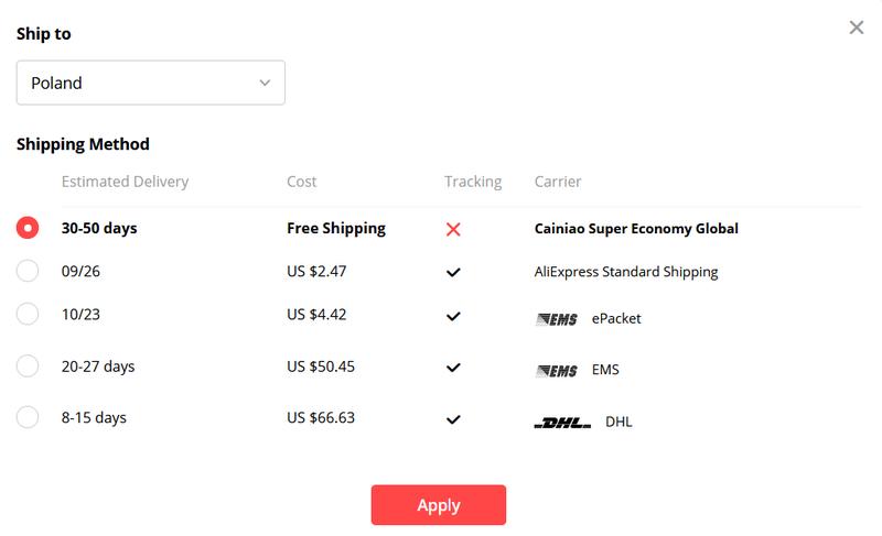 Zamówienia z AliExpress