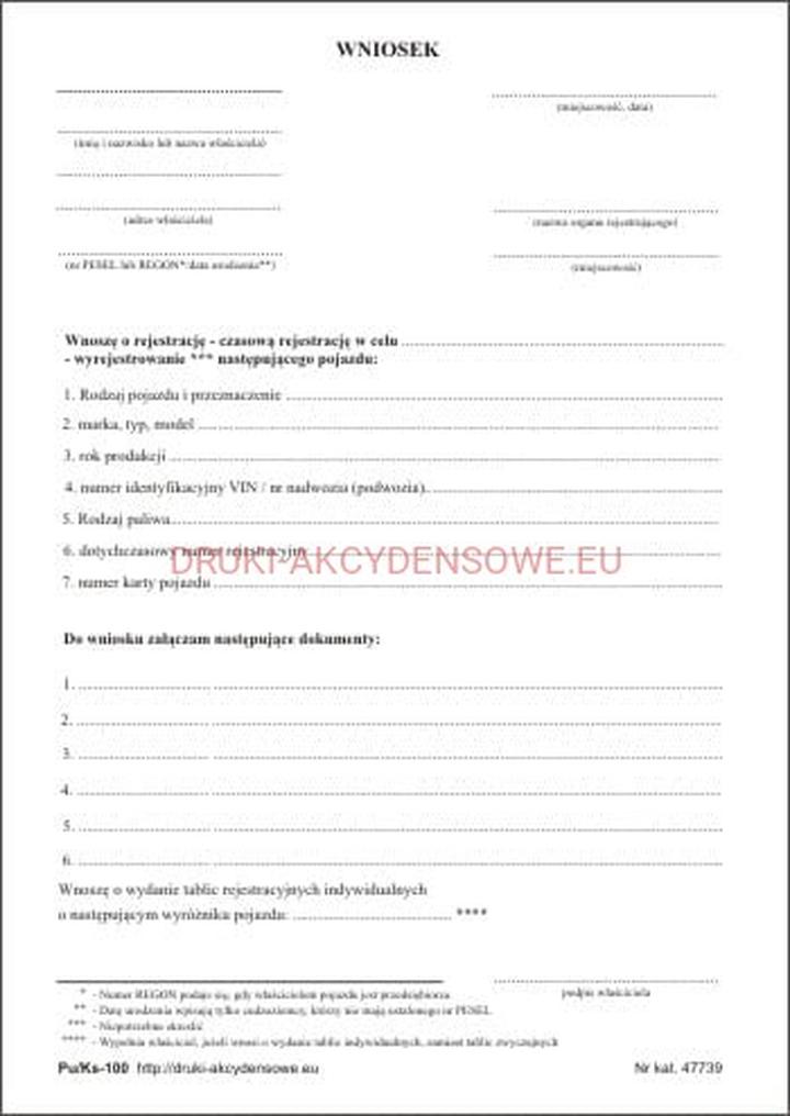 Wyrejestrowanie motoroweru