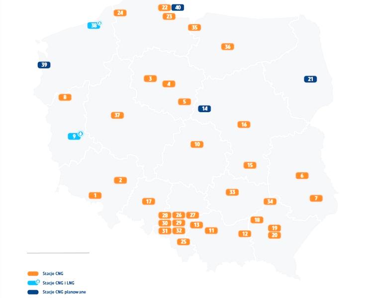 Stacje CNG w Polsce