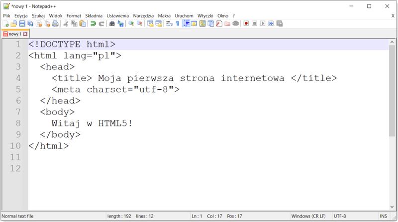 Tworzenie stron internetowych