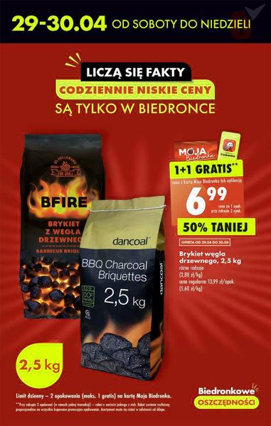 Ceny węgla w Biedronce