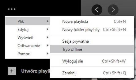 Muzyka offline Spotify