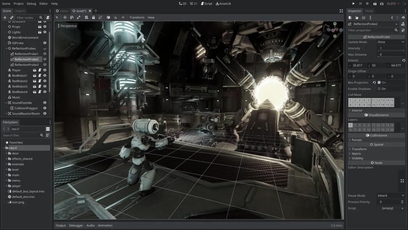 Pierwszy projekt w Godot